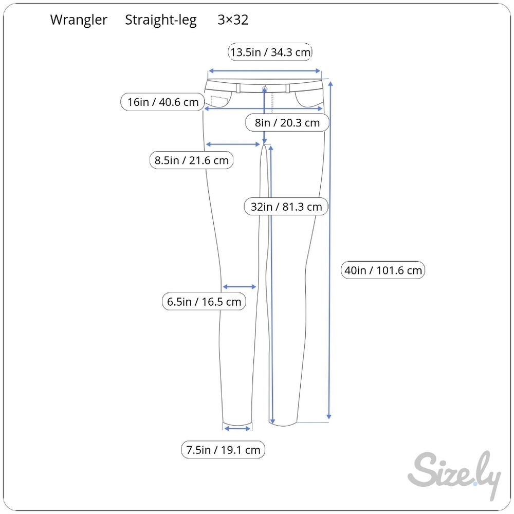 Wrangler Women's Dark Blue Straight Leg Jeans - Picture 5 of 5